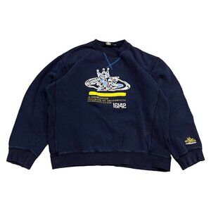 Vintage PNB Crewneck Sweater Men’s Size Large Camo Rap Hip Hop Graffiti